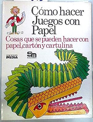 Immagine del venditore per Cmo hacer juegos con papel. Cosas que se pueden hacer con papel, cartn y cartulina venduto da Libros Tobal