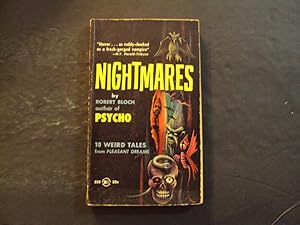 Nightmares pb Robert Bloch 1st Belmont Books Print 1961