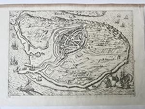 [Antique city view, ca 1615] Briel, published 1615, 1 p.