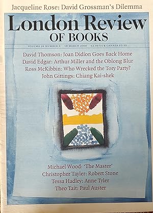 Immagine del venditore per London Review Of Books 18 March 2004 venduto da Shore Books