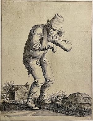 Antique print I Beggar with a sling I Landloper met mitella I published ca. 1634, 1 p.