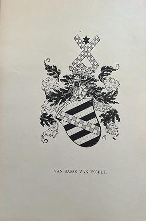 [Heraldic coat of arms] Black and white coat of arms of the Van Sasse van Ysselt family, family c...