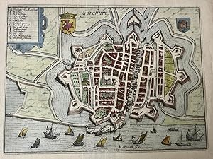 [Antique city view, Gorkum, 1648] Gorchum (Gorkum), published 1648, 1 p.
