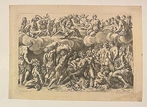 Antique print I A mythological scene (mythologische scène), published ca. 1650, 1 p.