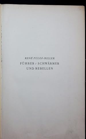 Bild des Verkufers fr Fhrer, Schwrmer und Rebellen. zum Verkauf von Antiquariat Bookfarm