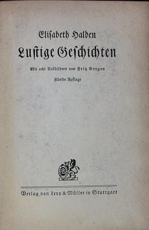 Imagen del vendedor de Lustige Geschichten. a la venta por Antiquariat Bookfarm