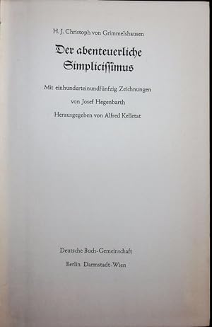 Bild des Verkufers fr Der abenteuerliche Simplicissimus. zum Verkauf von Antiquariat Bookfarm