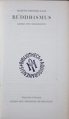 Immagine del venditore per Buddhismus. Lehre und Geschichte. venduto da Antiquariat Bookfarm