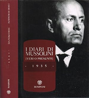 Bild des Verkufers fr I diari di Mussolini (Veri o presunti) - 1935 zum Verkauf von Biblioteca di Babele