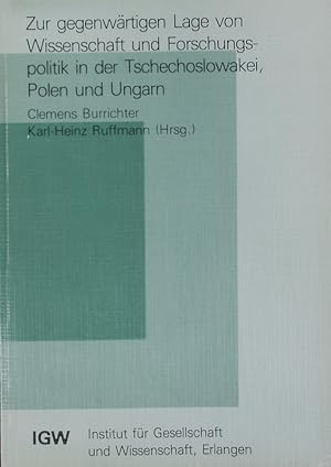 Bild des Verkufers fr Zur gegenwrtigen Lage von Wissenschaft und Forschungspolitik in der Tschechoslowakei, Polen und Ungarn. Analysen und Berichte aus Gesellschaft und Wissenschaft ; 1988,4. zum Verkauf von Antiquariat Bookfarm