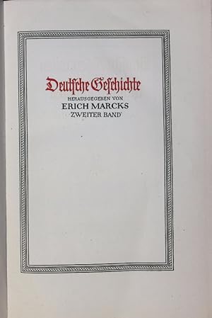 Image du vendeur pour Deutsche Geschichte. Zweiter Band. mis en vente par Antiquariat Bookfarm