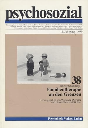 Bild des Verkufers fr psychosozial Nr. 38: Familientherapie an den Grenzen. 12. Jahrgang. zum Verkauf von Fundus-Online GbR Borkert Schwarz Zerfa