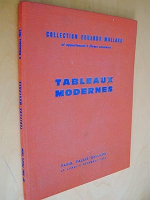 Collection Eduardo Mollard et appartenant à divers amateurs Tableaux modernes Paris, Palais Galli...