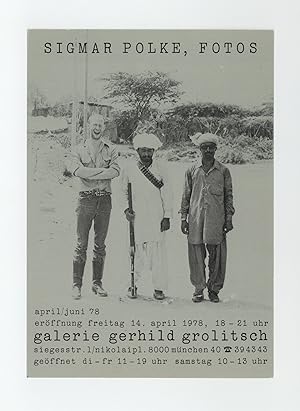 Exhibition postcard: Sigmar Polke, Fotos (April-June 1978, opens 14 April)