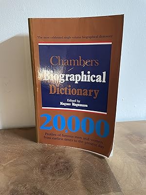 Seller image for Chambers Biographical Dictionary; 20,000 Profiles of famous men and women from earliest times to the present day for sale by M&K Reeders