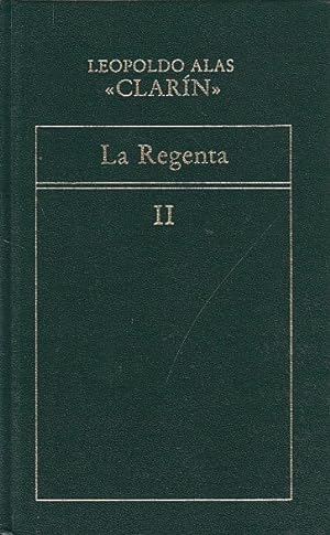 Seller image for LA REGENTA II for sale by Librera Vobiscum
