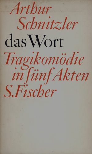 Bild des Verkufers fr Das Wort. Tragikomdie in fnf Akten. Fragment. Aus dem Nachla herausgegeben und eingeleitet von Kurt Bergel. zum Verkauf von Georg Fritsch Antiquariat