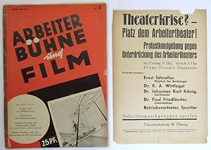 Arbeiterbühne und Film. Zentralorgan des Arbeiter-Theaterbundes Deutschlands e.V. (Sektion des In...