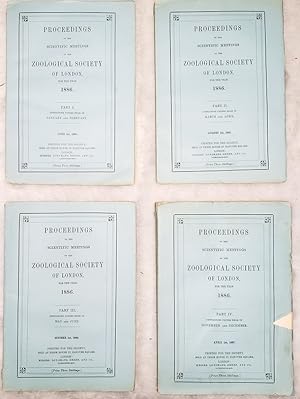 Proceedings of the Scientific Meetings of the Zoological Society of London for the Year 1886 (Com...