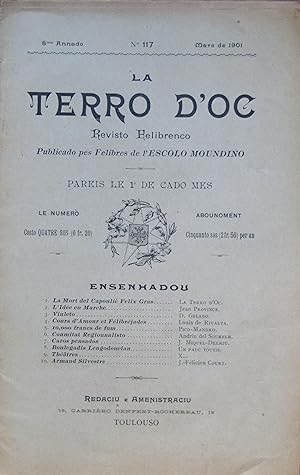 Bild des Verkufers fr TERRO d'OC N 117 de Mars de 1901 zum Verkauf von Bouquinerie L'Ivre Livre