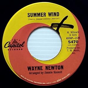 Seller image for Summer Wind / I'll Be Standing By [7" 45 rpm Single] for sale by Kayleighbug Books, IOBA