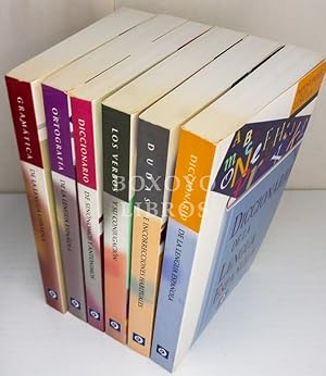 Immagine del venditore per Manuales de la Lengua. 6 tomos. Diccionario de la Lengua Espaola (abreviado)/ Diccionario de sinnimos y antnimos/ Dudas e incorrecciones habituales/ Los verbos y su configuracin/ Gramtica de la Lencua Espaola/ Ortografa de la Lengua Espaola venduto da Boxoyo Libros S.L.
