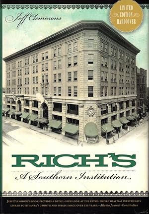 Bild des Verkufers fr Rich's: A Southern Institution zum Verkauf von Kenneth Mallory Bookseller ABAA