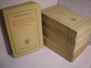 Historia de las ideas estéticas en España ( 5 Vols.)