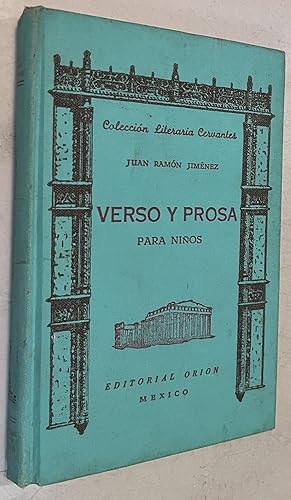 Bild des Verkufers fr Verso y Prosa Para Ninos zum Verkauf von Once Upon A Time