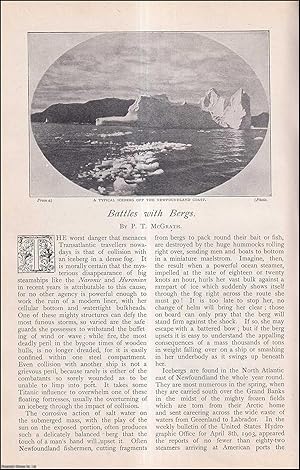 Seller image for Battles with Icebergs in the North Atlantic. An uncommon original article from The Strand Magazine, 1904. for sale by Cosmo Books