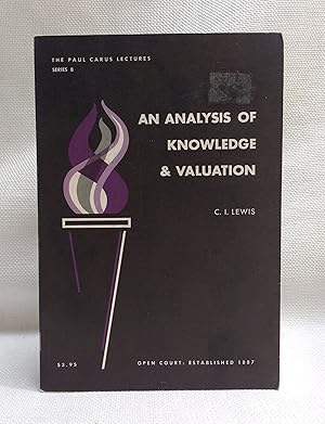 Imagen del vendedor de An Analysis of Knowledge & Valuation a la venta por Book House in Dinkytown, IOBA