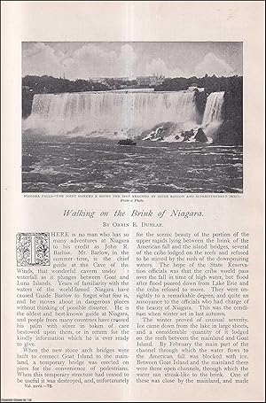 Seller image for Walking on the Brink of Niagara. John R. Barlow, Chief Guide at the Cave of the Winds. An uncommon original article from The Strand Magazine, 1904. for sale by Cosmo Books