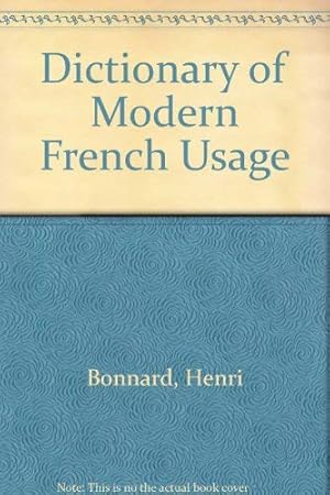 Bild des Verkufers fr Dictionary of Modern French Usage zum Verkauf von WeBuyBooks