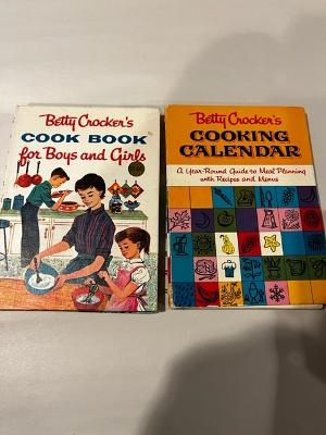 Seller image for BETTY CROCKER'S COOK BOOK FOR BOYS AND GIRLS: ILLUSTRATED BY GLORIA KAMEN AND BETTY CROCKER'S COOKING CALENDAR (2 BOOKS) for sale by Abound Book Company