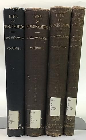 The Life, Letters and Labours of Francis Galton, 3 Volumes in 4
