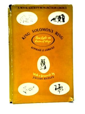 Seller image for King Solomon's Ring: New Light on Animal Ways for sale by World of Rare Books