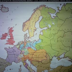 Europa - Neuordnung durch den Wiener Kongress (1815 - 1829), Maßstab 1:3.800.000