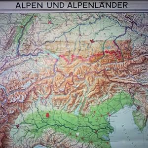 Westermann-Schulwandkarte - Alpen und Alpenländer, Maßstab 1:600.000