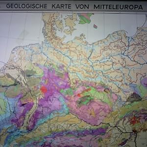 Westermann-Schulwandkarte - Geologische Karte von Mitteleuropa, Maßstab 1:900.000