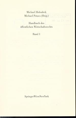 Seller image for Handbuch des ffentlichen Wirtschaftsrechts Band 1 for sale by avelibro OHG