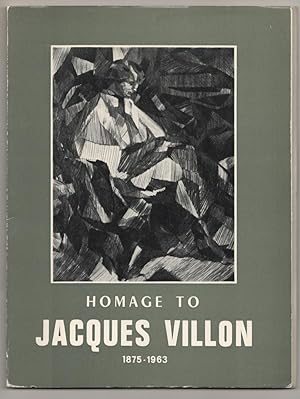 Immagine del venditore per Homage to Jacques Villon 1875-1963 venduto da Jeff Hirsch Books, ABAA