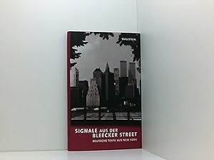 Bild des Verkufers fr Signale aus der Bleecker Street: Deutsche Texte aus New York (Ottendorfer Series / Neue Folge) 3. Junge Texte aus New York zum Verkauf von Book Broker