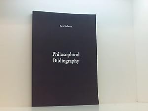 Image du vendeur pour Philosophical Bibliography Ken Kubota mis en vente par Book Broker