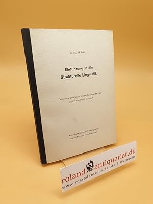 Imagen del vendedor de Einfhrung in die strukturelle Linguistik ; Vorlesung a la venta por Roland Antiquariat UG haftungsbeschrnkt