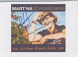 Original Autogramm Martina Schwarzmann /// Autograph signiert signed signee