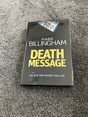 Seller image for DEATH MESSAGE: SIGNED UK FIRST EDITION HARDCOVER for sale by Books for Collectors