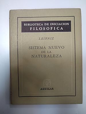 Bild des Verkufers fr Sistema nuevo de la naturaleza zum Verkauf von Libros nicos