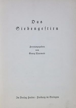 Bild des Verkufers fr Das Siebengestirn. zum Verkauf von Antiquariat Bookfarm