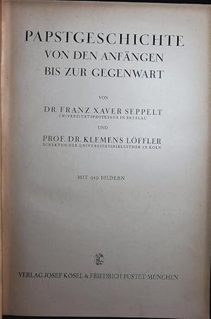 Bild des Verkufers fr Papstgeschichte von den Anfngen bis zur Gegenwart. zum Verkauf von Antiquariat Bookfarm