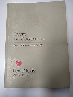 Imagen del vendedor de Pacto de coutalitis a la venta por Libros nicos